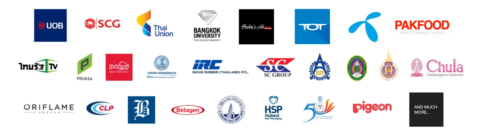 ITRC's client ลูกค้าที่ไว้วางใจ หลักสูตร ฝึกอบรม ITRC